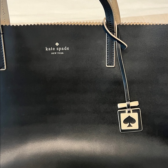 Kate Spade Black Leather Tote Bag - Picture 3 of 6